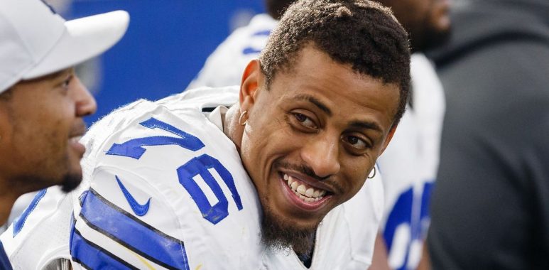 DE Greg Hardy con los Dallas Cowboys en 2015
