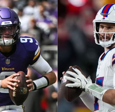 QB J.J. McCarthy, Minnesota Vikings; QB Josh Allen, Buffalo Bills