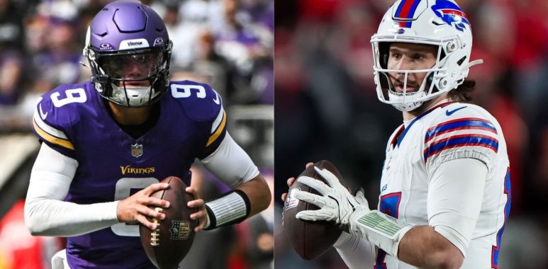 QB J.J. McCarthy, Minnesota Vikings; QB Josh Allen, Buffalo Bills