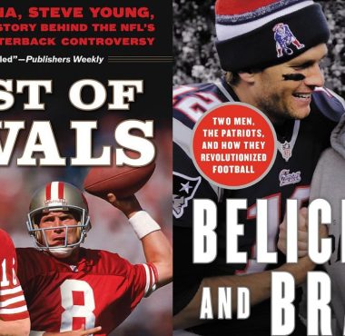 Libros de NFL: The Best of Rivals, por Adam Lazarus (2013); y Belichick y Brady, por Michael Holley (2017)
