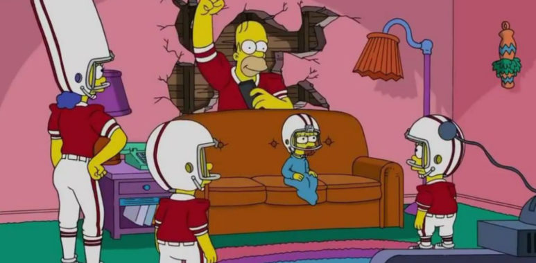 Los Simpsons colaborarán con la NFL