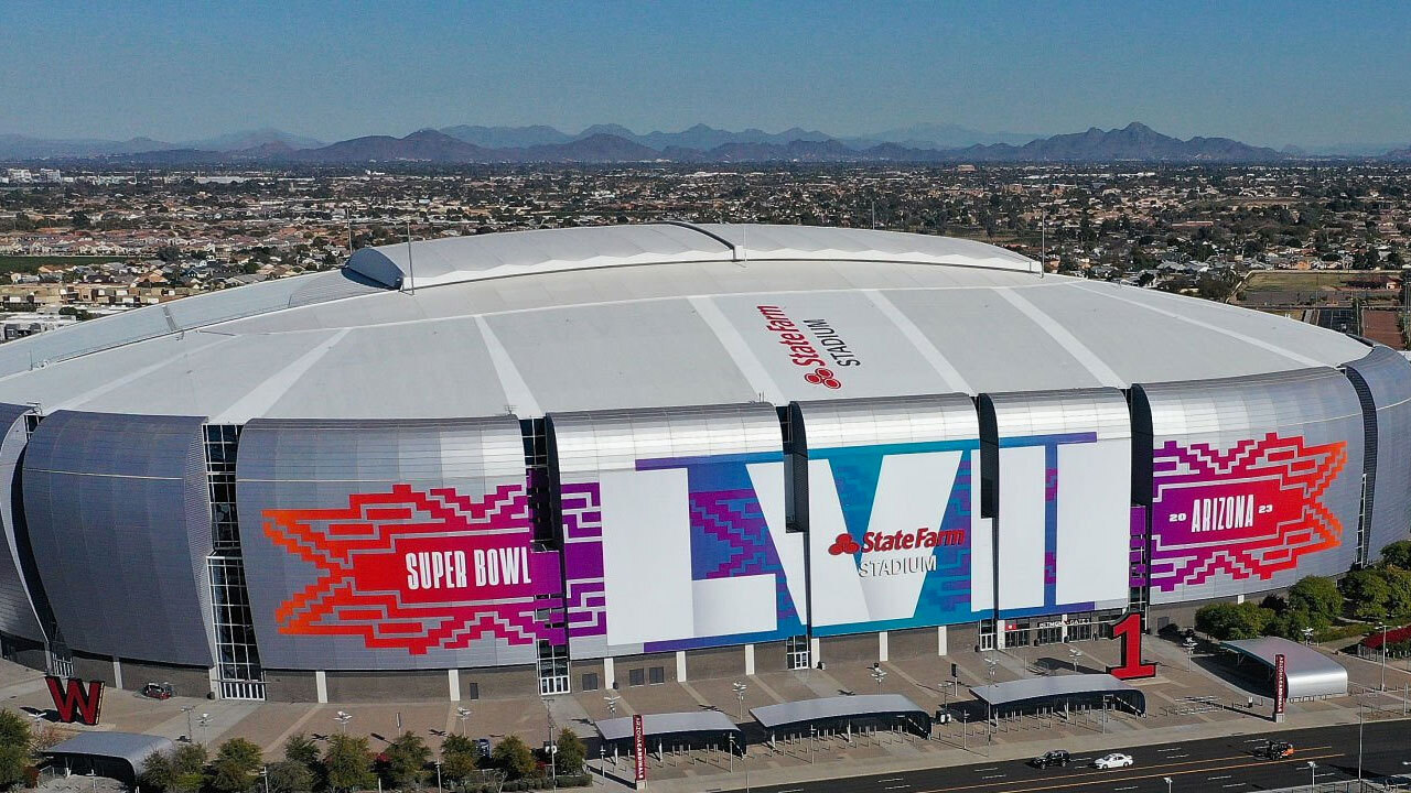 State Farm Stadium en Glendale Arizona, sede del Super Bowl LVII